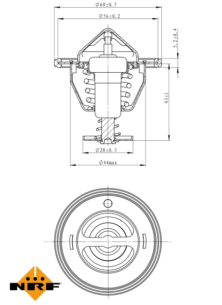 NRF Thermostaat 725107