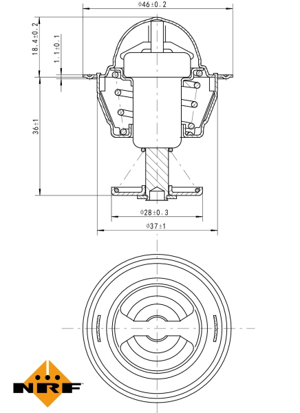 NRF Thermostaat 725109