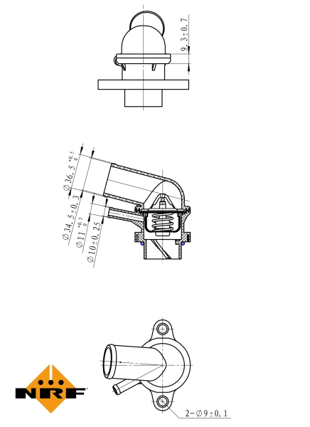 NRF Thermostaat 725116