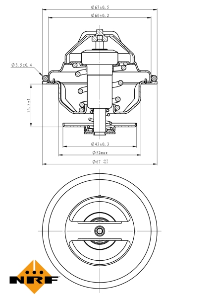 NRF Thermostaat 725117