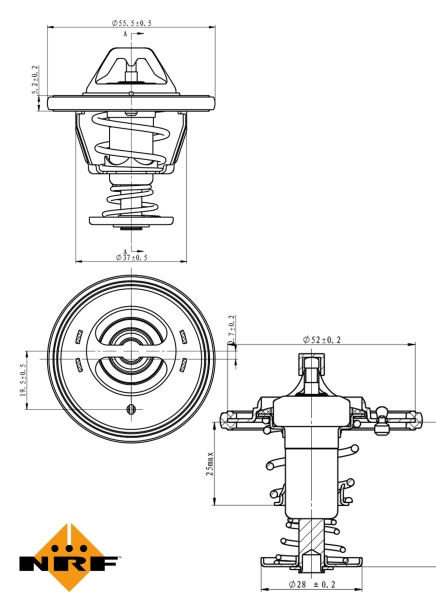 NRF Thermostaat 725118