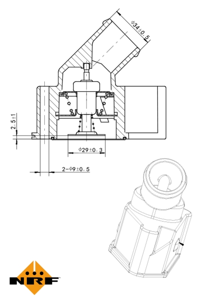 NRF Thermostaat 725122