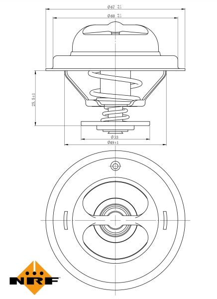 NRF Thermostaat 725123