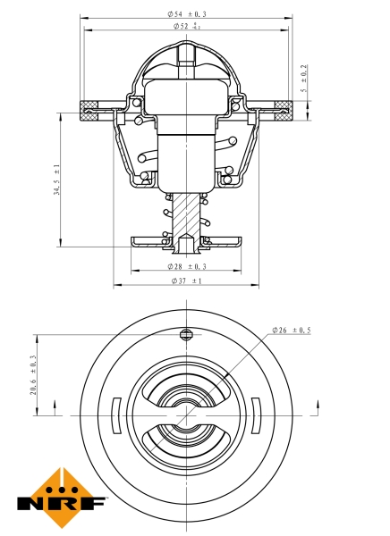 NRF Thermostaat 725126