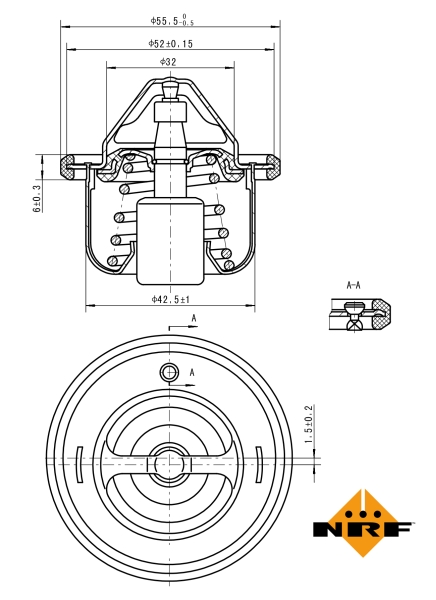 NRF Thermostaat 725127