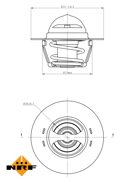 NRF Thermostaat 725128