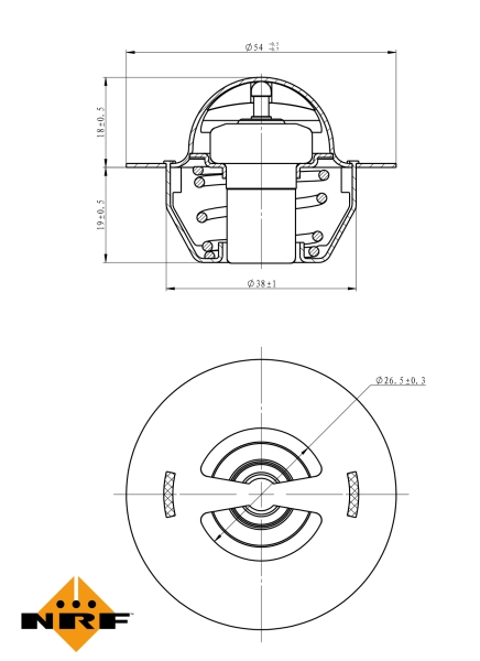 NRF Thermostaat 725129