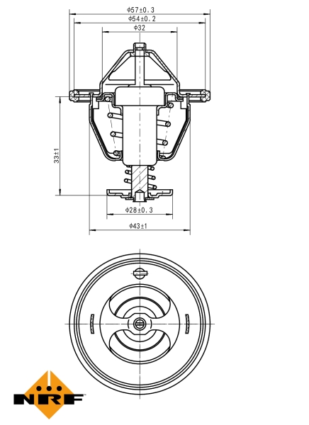 NRF Thermostaat 725131