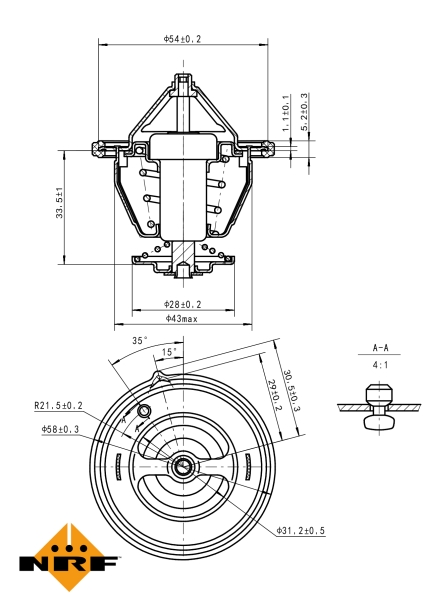 NRF Thermostaat 725132