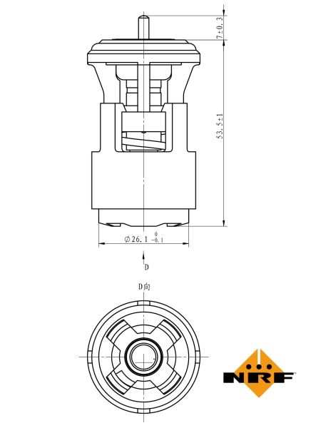 NRF Thermostaat 725133