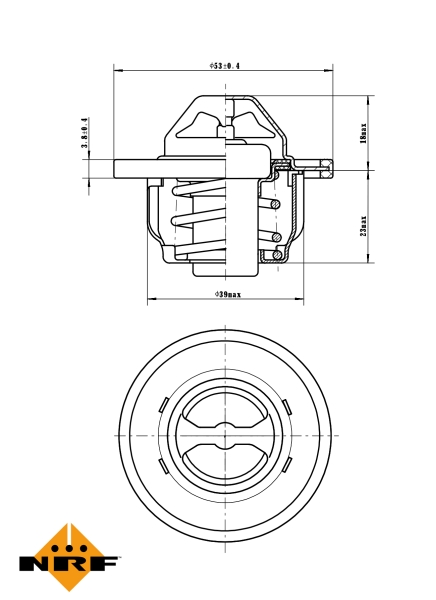 NRF Thermostaat 725150