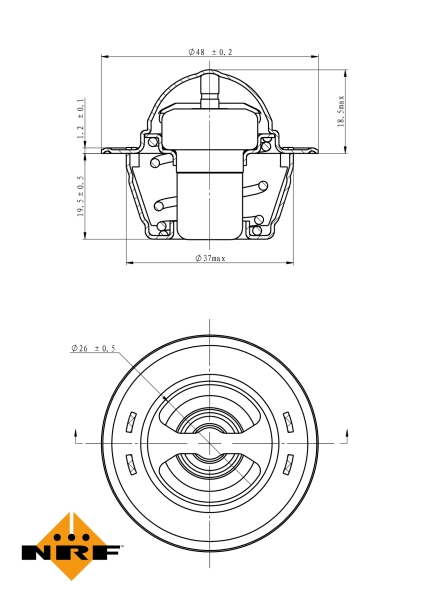 NRF Thermostaat 725151