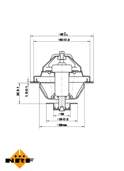 NRF Thermostaat 725162