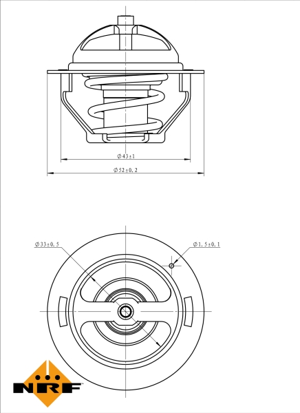 NRF Thermostaat 725181