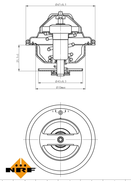 NRF Thermostaat 725186
