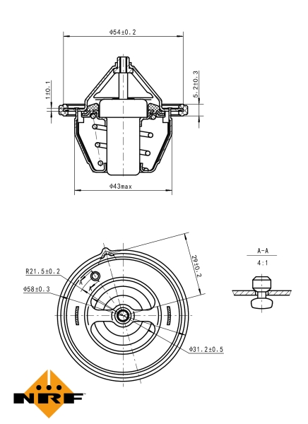 NRF Thermostaat 725196