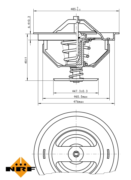 NRF Thermostaat 725198