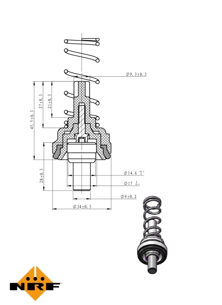 NRF Thermostaat 725203