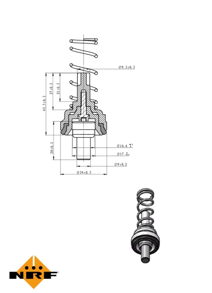 NRF Thermostaat 725204