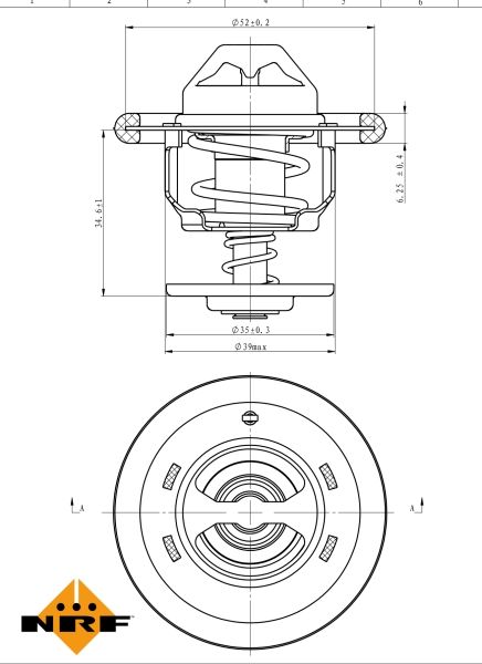 NRF Thermostaat 725206