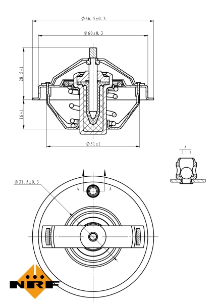 NRF Thermostaat 725210