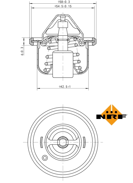 NRF Thermostaat 725211