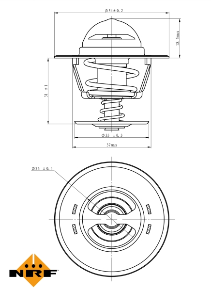 NRF Thermostaat 725213