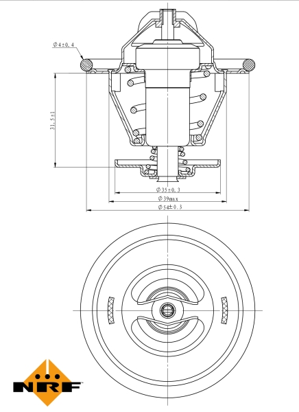 NRF Thermostaat 725214