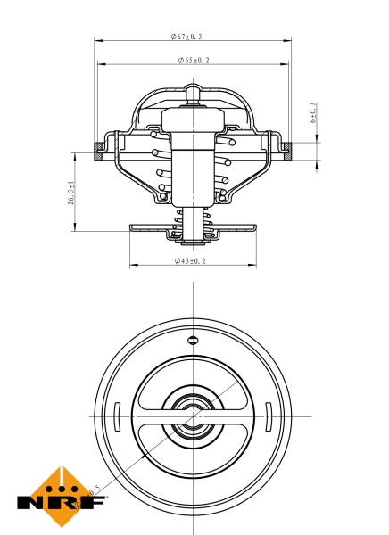 NRF Thermostaat 725216
