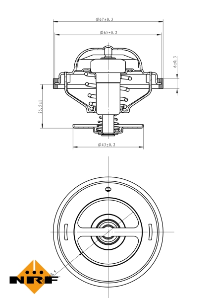 NRF Thermostaat 725217