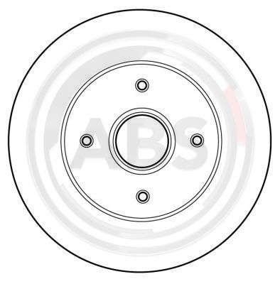 Remschijven ABS 16058