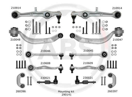 Draagarm reparatieset ABS 219901