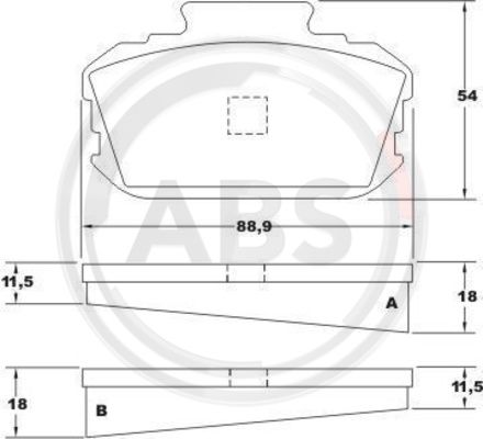 Remblokset ABS 36101