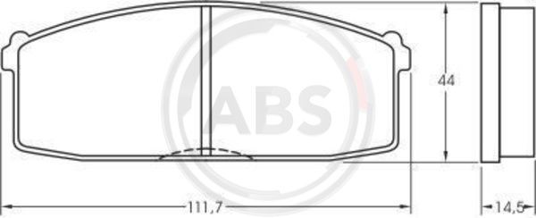 Remblokset ABS 36158