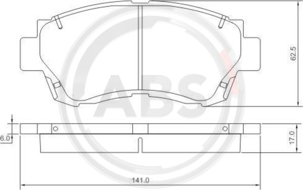 Remblokset ABS 36713