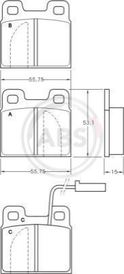 Remblokset ABS 36821