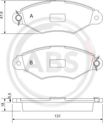 Remblokset ABS 37040