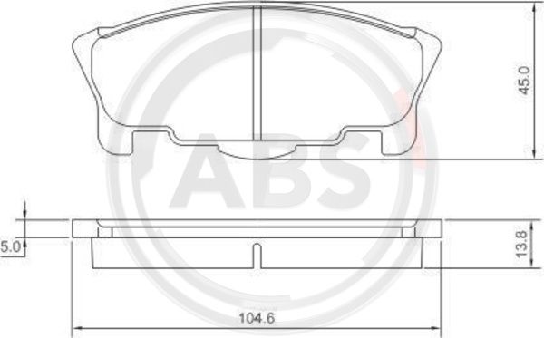 Remblokset ABS 37058