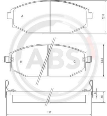 Remblokset ABS 37173