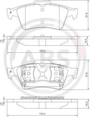 Remblokset ABS 37216