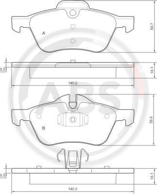 Remblokset ABS 37279