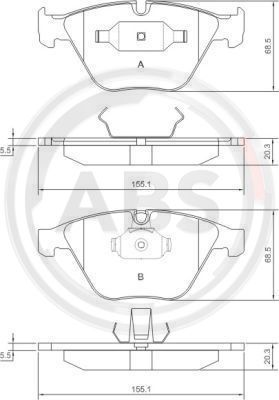 Remblokset ABS 37346