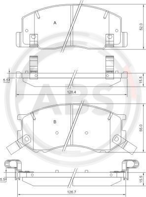 Remblokset ABS 37399