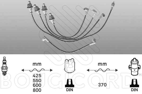 Bougiekabelset Bougicord 3192