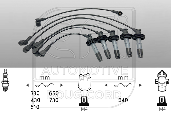Bougiekabelset Bougicord 6468