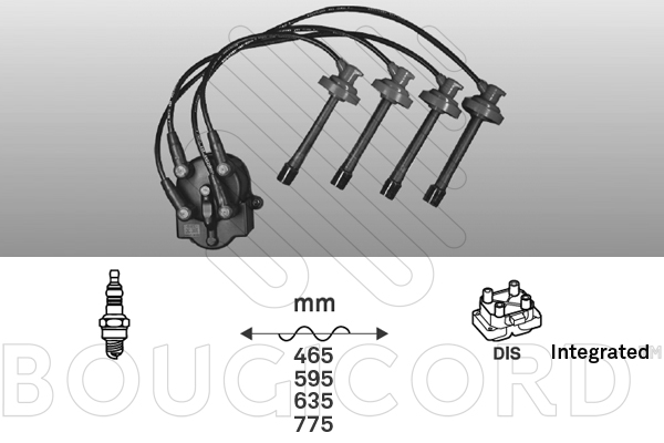 Bougiekabelset Bougicord 7408