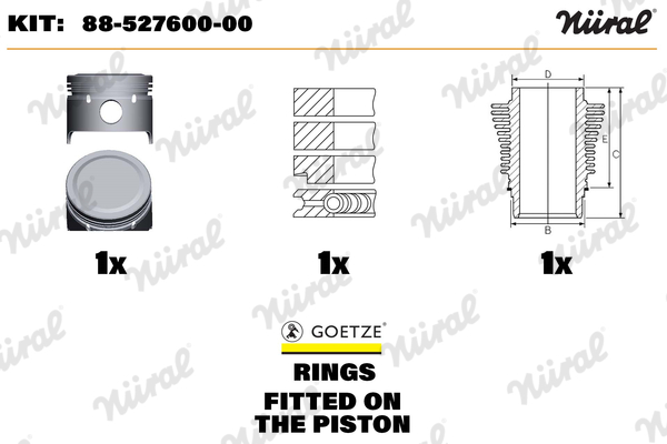 Cilinderbus/voering Nüral 88-527600-00