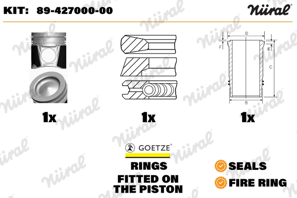 Cilinderbus/voering Nüral 89-427000-00
