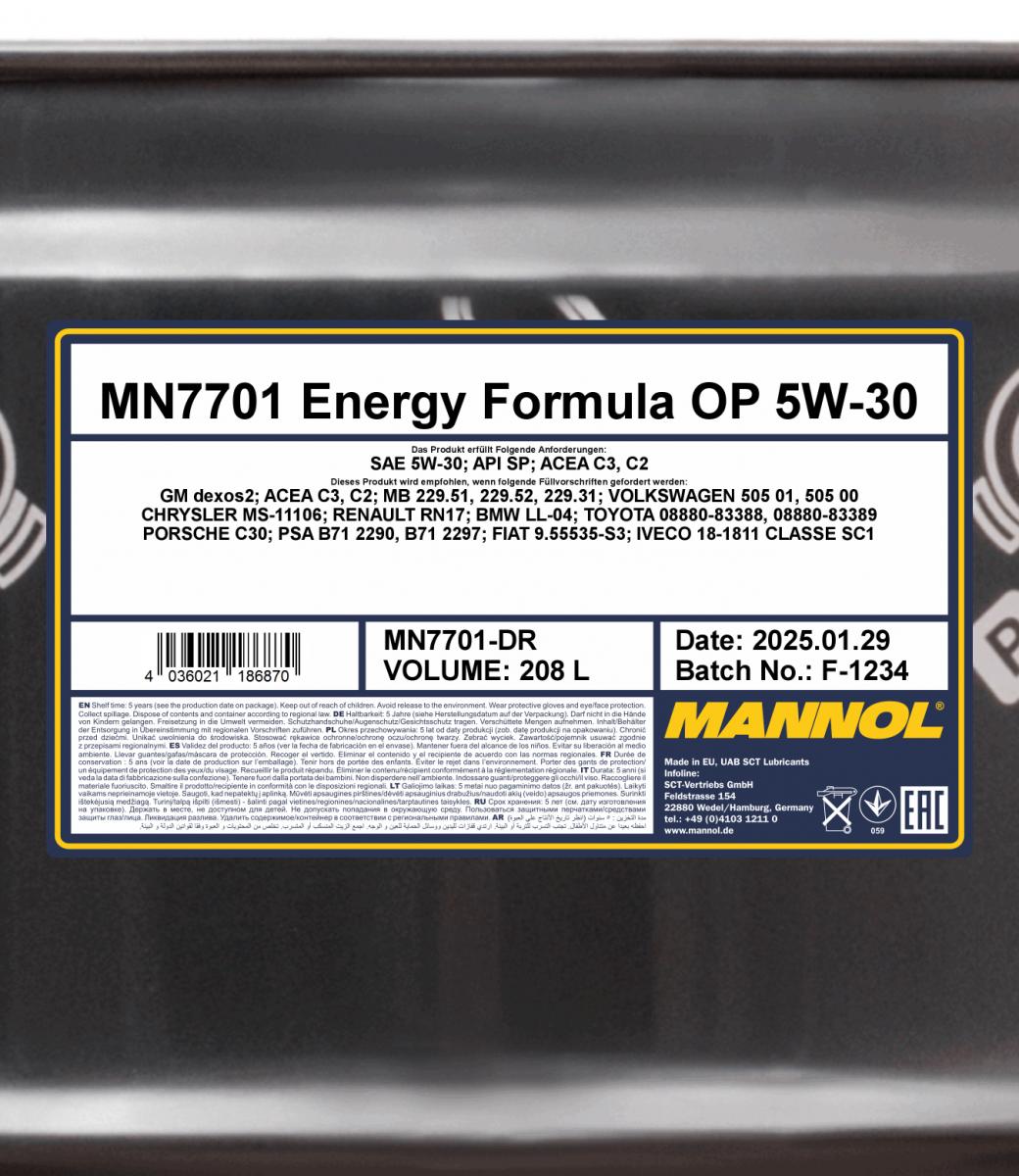 SCT Germany Motorolie MN7701-DR
