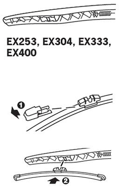 Trico Ruitenwisserblad EX333